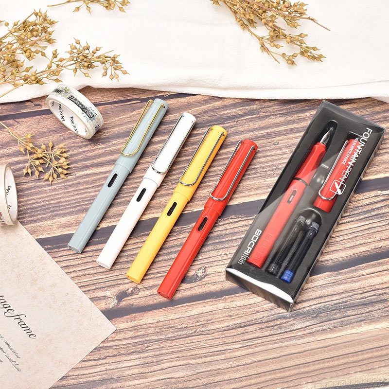 Bộ bút mực đen/ xanh dương và ruột 0.38mm thay thế chất lượng cao