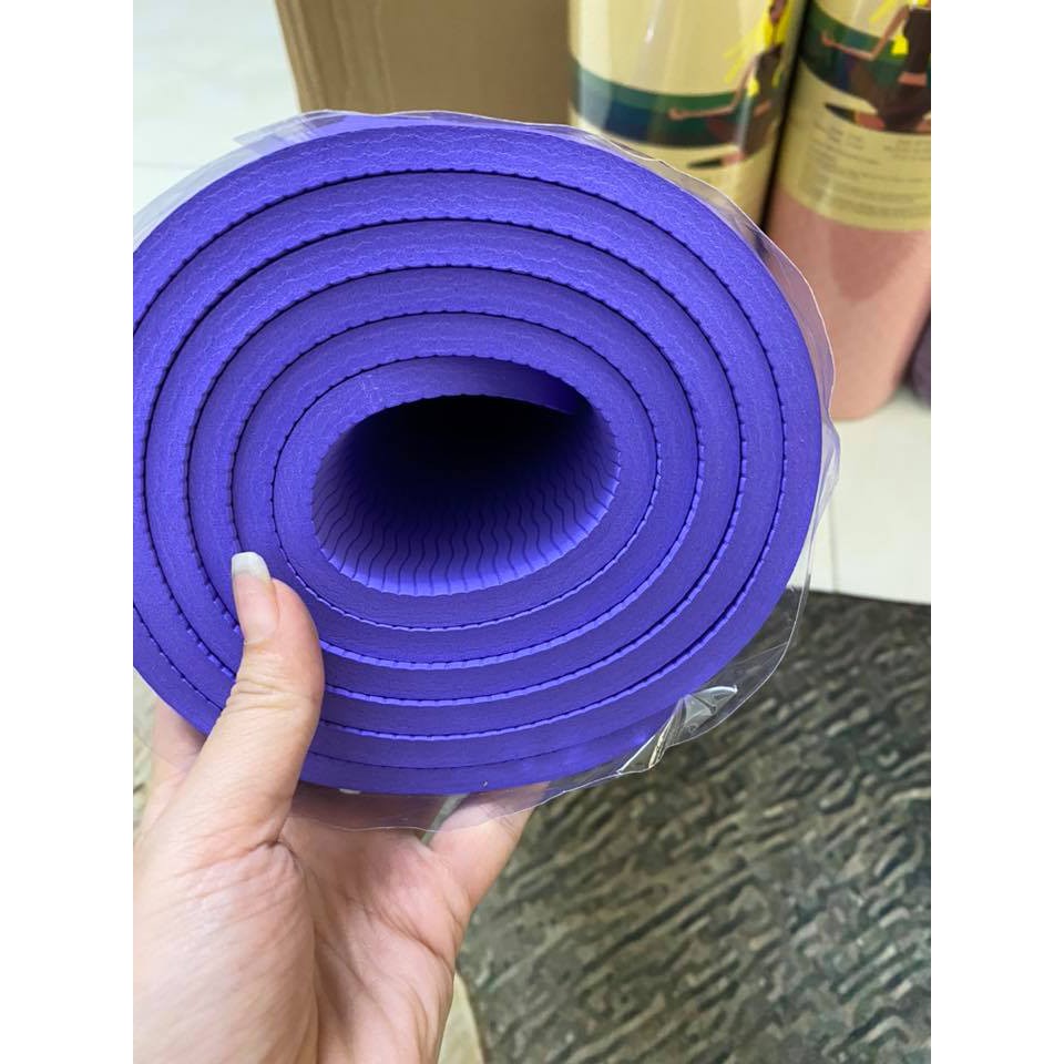 Thảm tập yoga/gym 2 lớp dày 6mm chống trơn trượt
