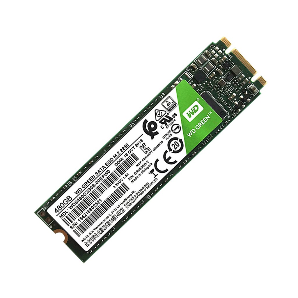 [Mã ELMS05 giảm 5% đơn 300k]Ổ cứng SSD 480GB WD M2 2280 Green tốc độ cao - FPT phân phối | BigBuy360 - bigbuy360.vn