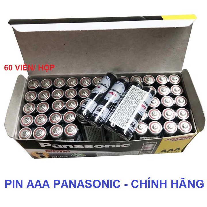 1 vỉ 2 viên Pin AAA (3A) Panasonic R03NT 2S Đen