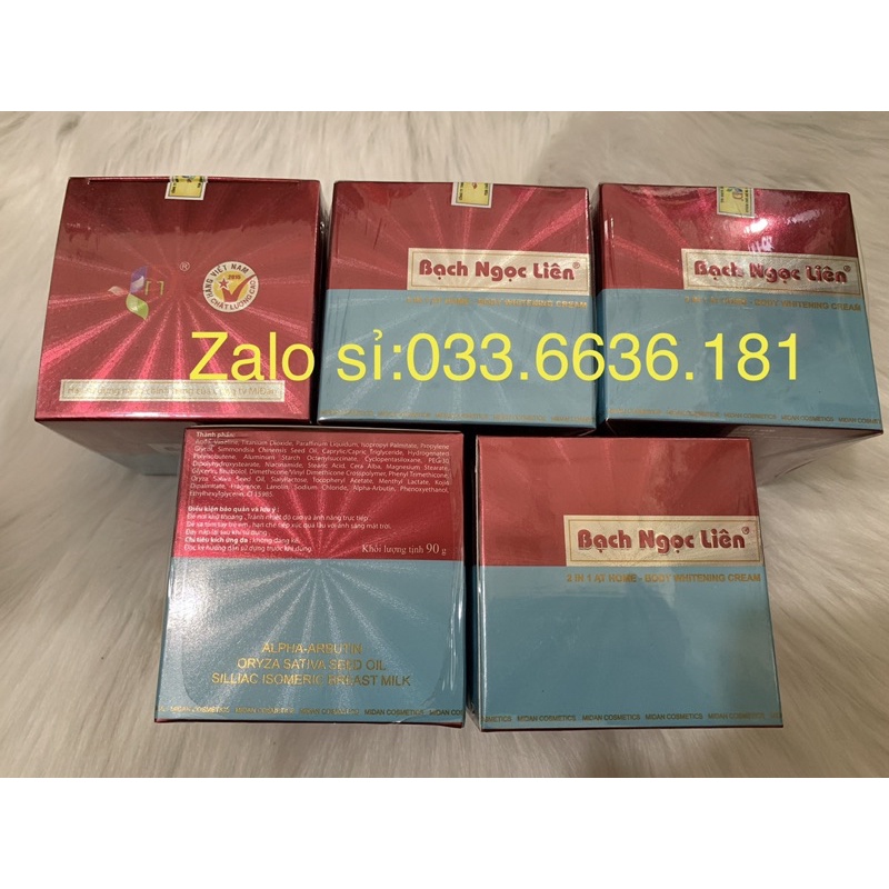 { 165k 1 hủ } combo 5 hủ kem bạch Ngọc liên hủ 90g chuẩn hàng loại 1