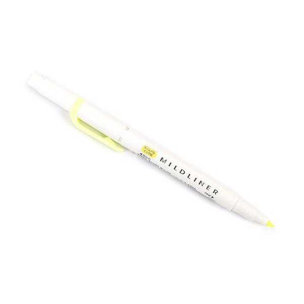 Bút đánh dấu hai đầu Zebra Mildliner Double-Sided Highlighter – Fine/Bold – Màu vàng (Mild Yellow)