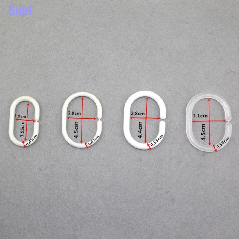 Bộ 12 Rèm Phòng Tắm Bằng Nhựa Tiện Dụng