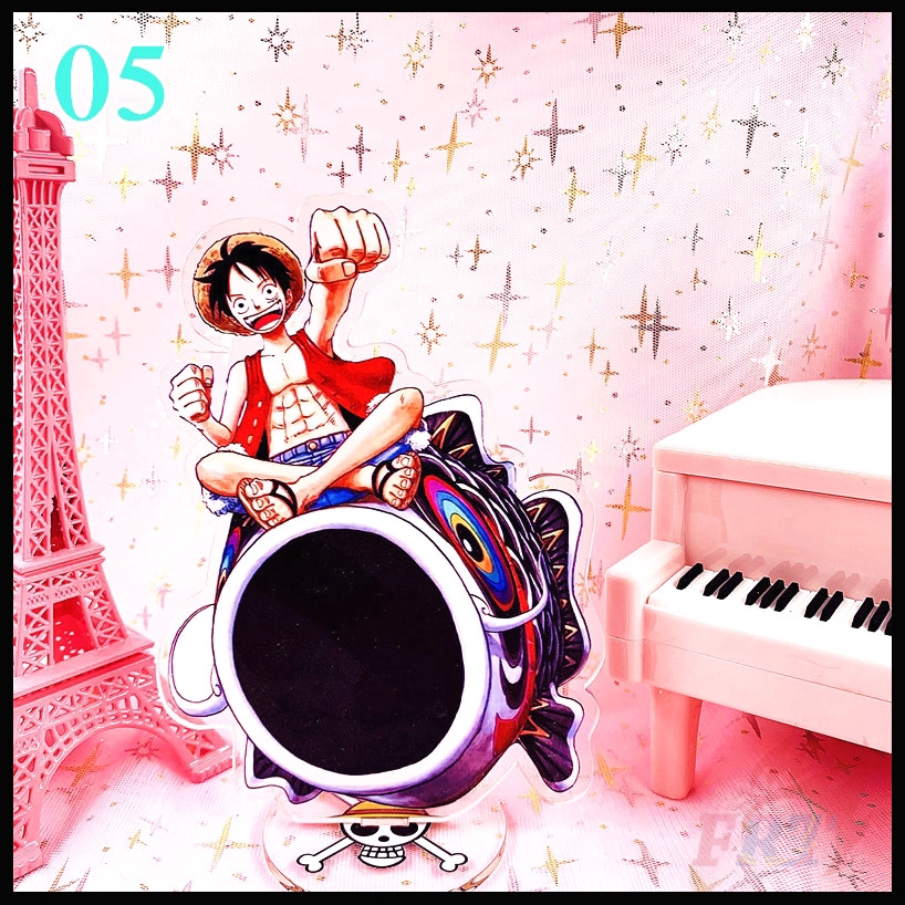 ☠ Mô Hình Nhân Vật Trong One Piece Bằng Acrylic Chất Lượng Cao ☠ Mô Hình Nhân Vật Hai Mặt 16CM Để Bàn Trang Trí