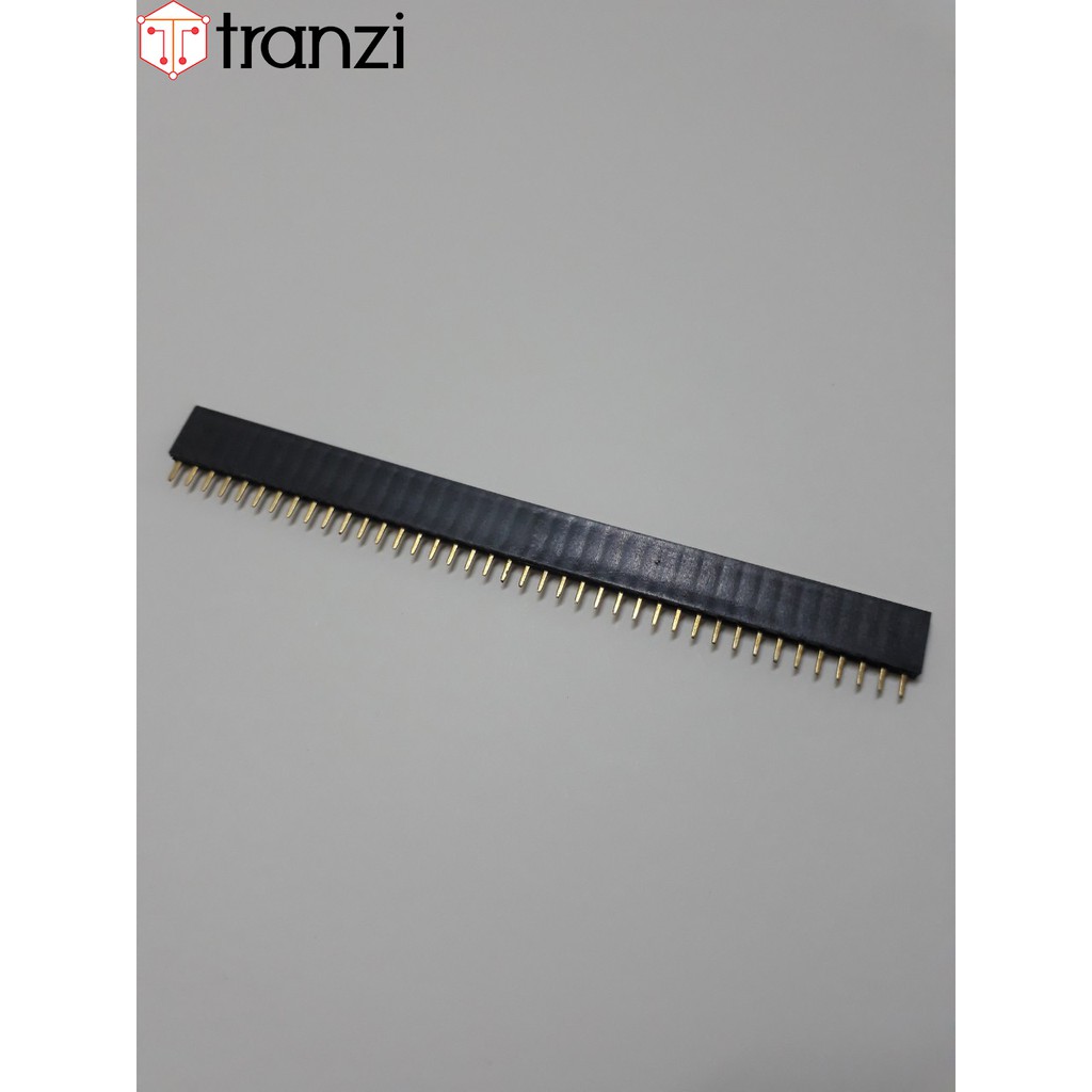 Giăm cắm 2.54mm đơn cái thẳng 40P 8.5mm đen - túi 10 cái