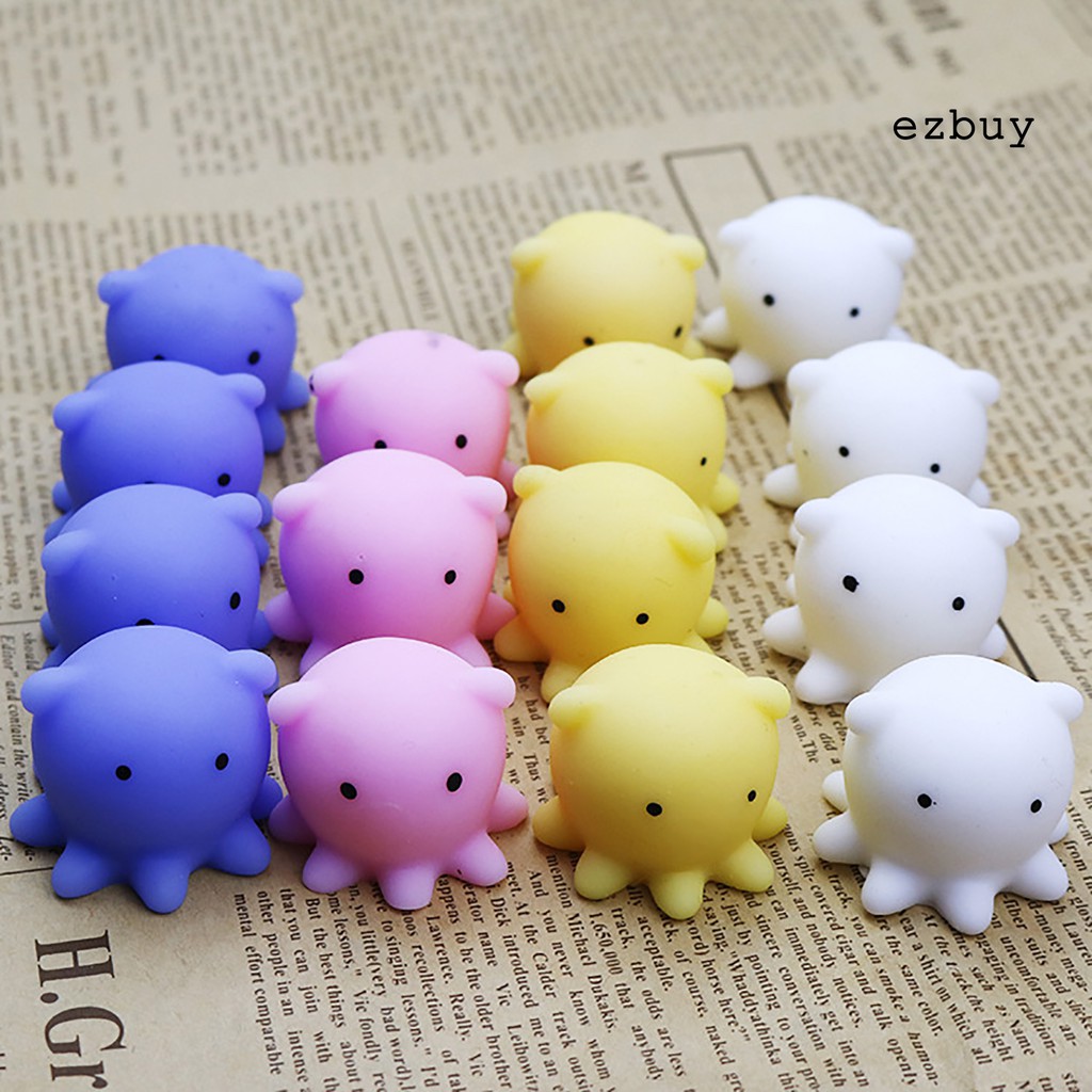 Set 5 đồ chơi bóp nén squishy thiết kế động vật đáng yêu giải tỏa căng thẳng dành cho trẻ em