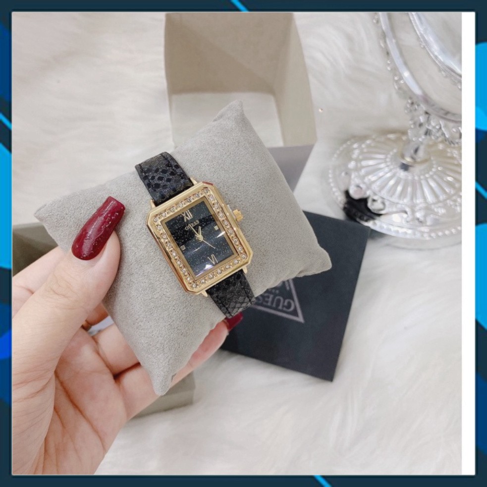 Đồng hồ nữ guess chipu nữ mặt vuông cao cấp, hàng chính hãng chống nước, bảo hành 12 tháng