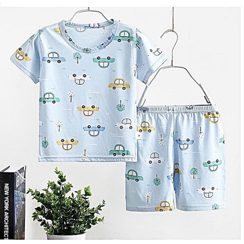 [Size Đại 28-39kg] Bộ Cộc Tay Cotton Lạnh Hàng Quảng Châu Cực Đẹp Cho Bé Trai [Bảng Bé Trai](SP001430 )