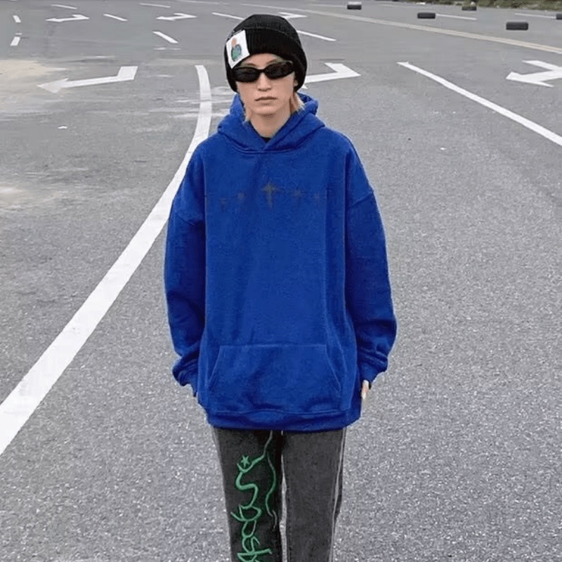 Áo Hoodie Dáng Rộng Thời Trang Hàn Quốc Chất Lượng Cao