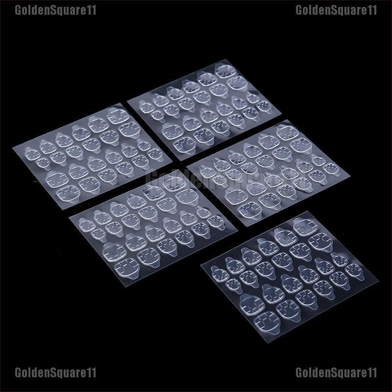 Bộ 5 Tấm / 24 Miếng Dán Móng Tay Giả Hai Mặt Tiện Dụng