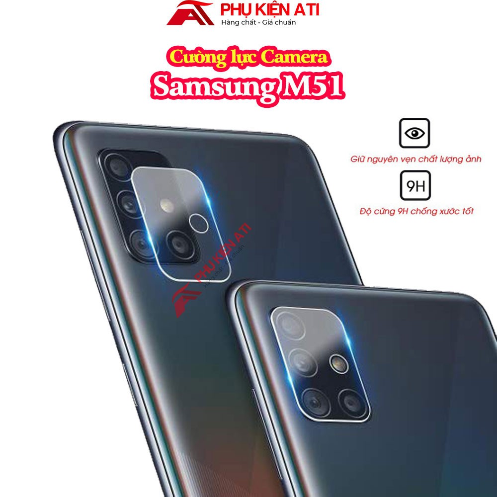 Kính cường lực Camera M51-Trong suốt-Độ cứng 9H