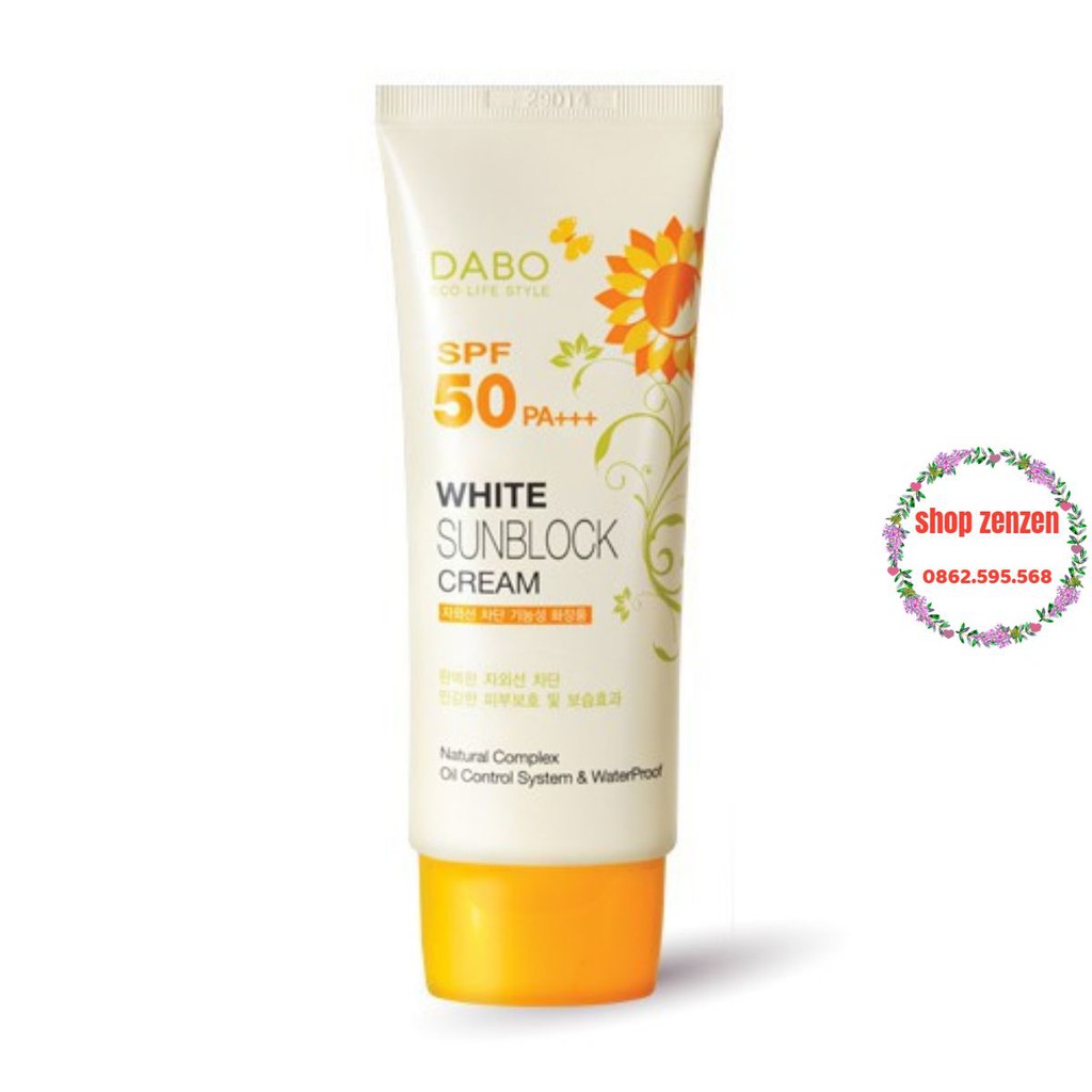 Kem chống nắng Dabo White Sunblock Cream SPF50