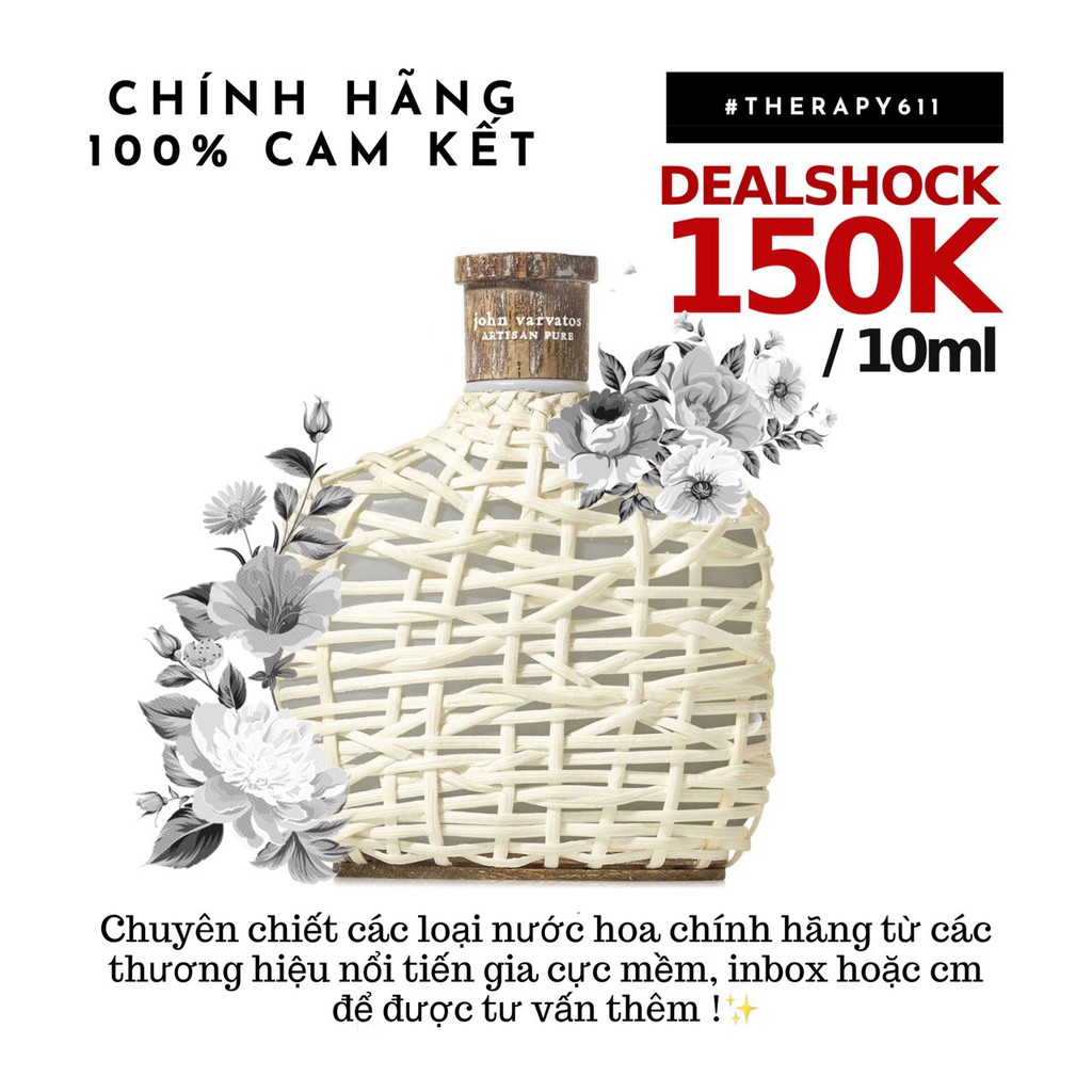 [-20kTHERAPYF]..::✨Nước Hoa Mẫu Thử Nam John Varvatos Artisan Pure (5ml/10ml/20ml)✨::..