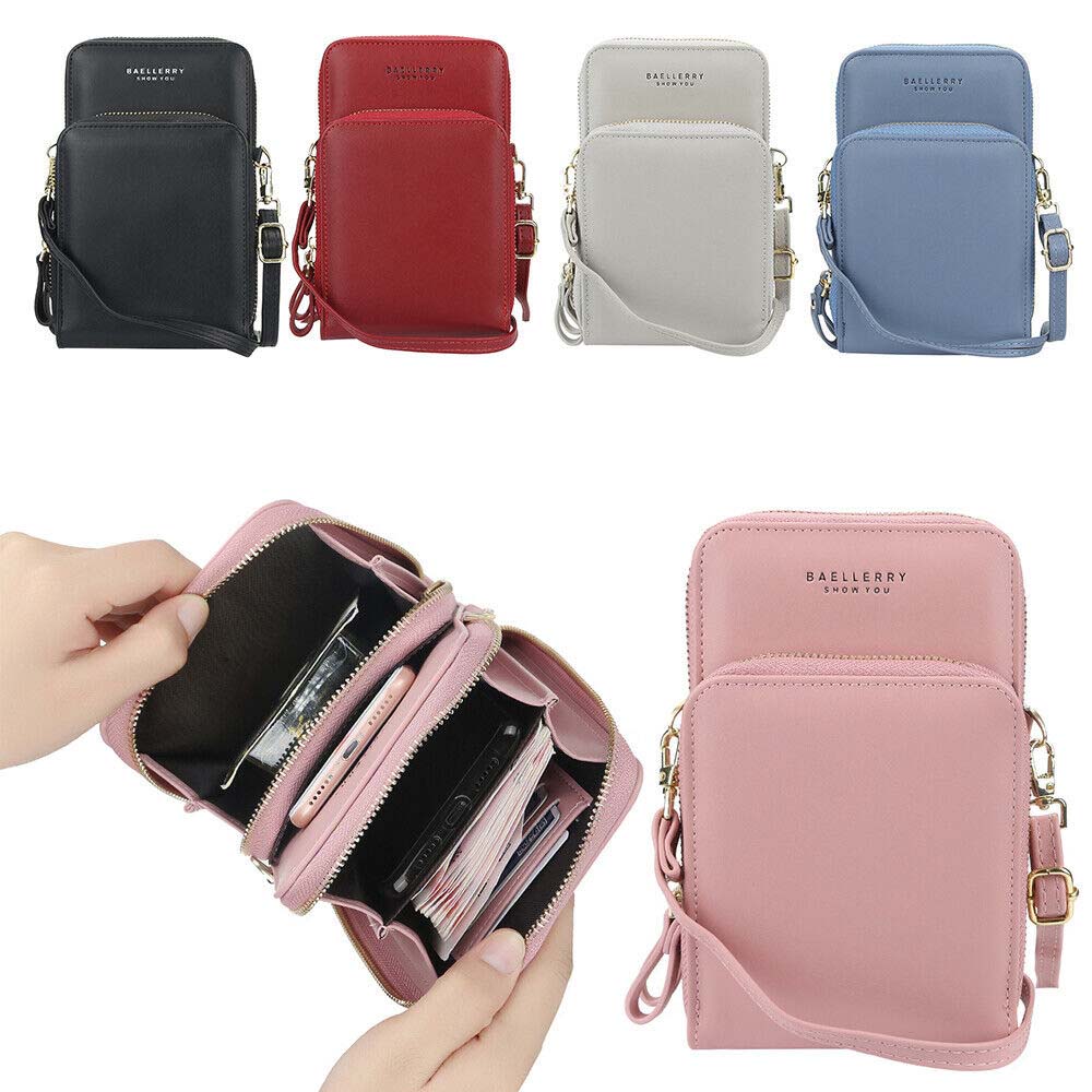 PEWANY for Women Cell Phone Shoulder Bag Mini Cellphone Bag Mobile Phone Bag Crossbody Purse Pouch Bag Wallet Fashion PU Leather Shoulder Bag/Multicolor