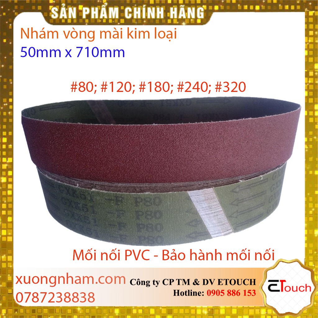 Đai Nhám - Nhám vòng 50mm x 710mm mài kim loại mã vải GXK51-F