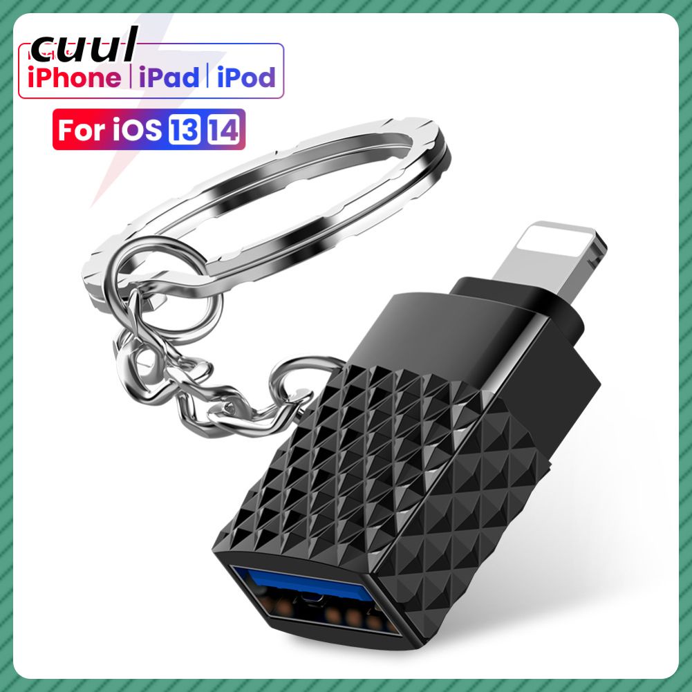 Còn Hàng Thích Hợp Cho Apple Otg Adapter Lightning Sang Usb Điện Thoại Di Động Iphone Ổ Đĩa U Adapter Cá Tuyết