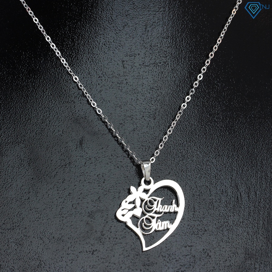 Dây chuyền bạc cho bé gái khắc tên theo yêu cầu DTN0025 - Trang Sức TNJ