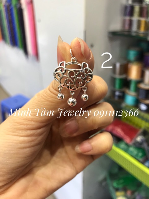 Khoá trường mệnh bạc Thái S925, khóa như Ý bạc 925-Minh Tâm Jewelry