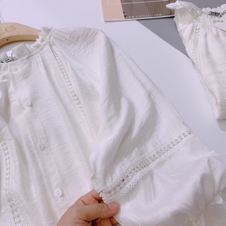 SỈ ÁO SƠ MI TRẮNG TAY BÈO 2 KIỂU