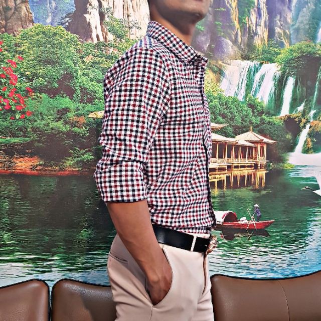 Sơ Mi Nam Dài Tay Kẻ Sọc Tăm, Áo Công Sở Chất Cotton Xịn | BigBuy360 - bigbuy360.vn