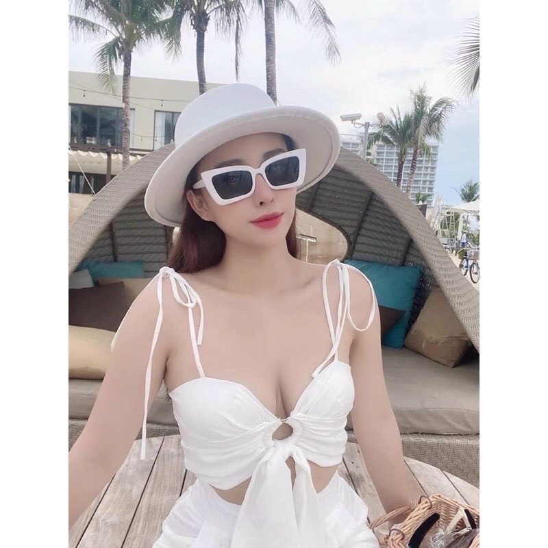 Kính mắt Nữ thời trang kiểu mới dáng vuông hot trend 2003 _ Bon Shop