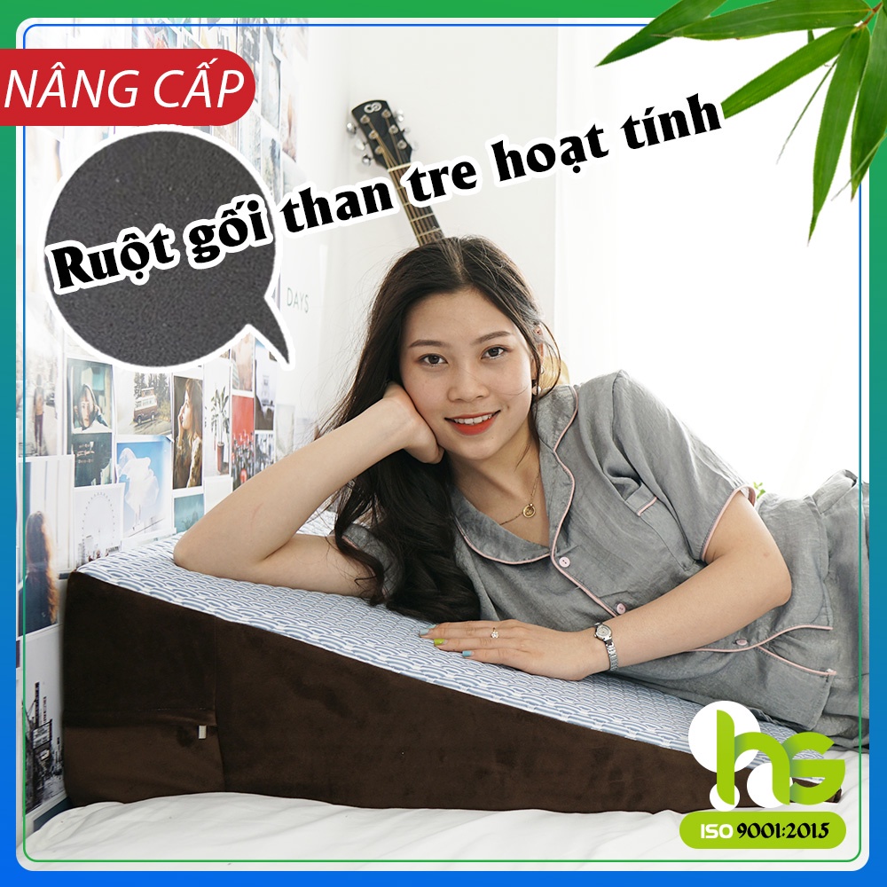 Gối chống trào ngược dạ dày cho người lớn Hi-Sleep - CHÍNH HÃNG - Bảo hành 1 năm - 30 ngày đổi trả