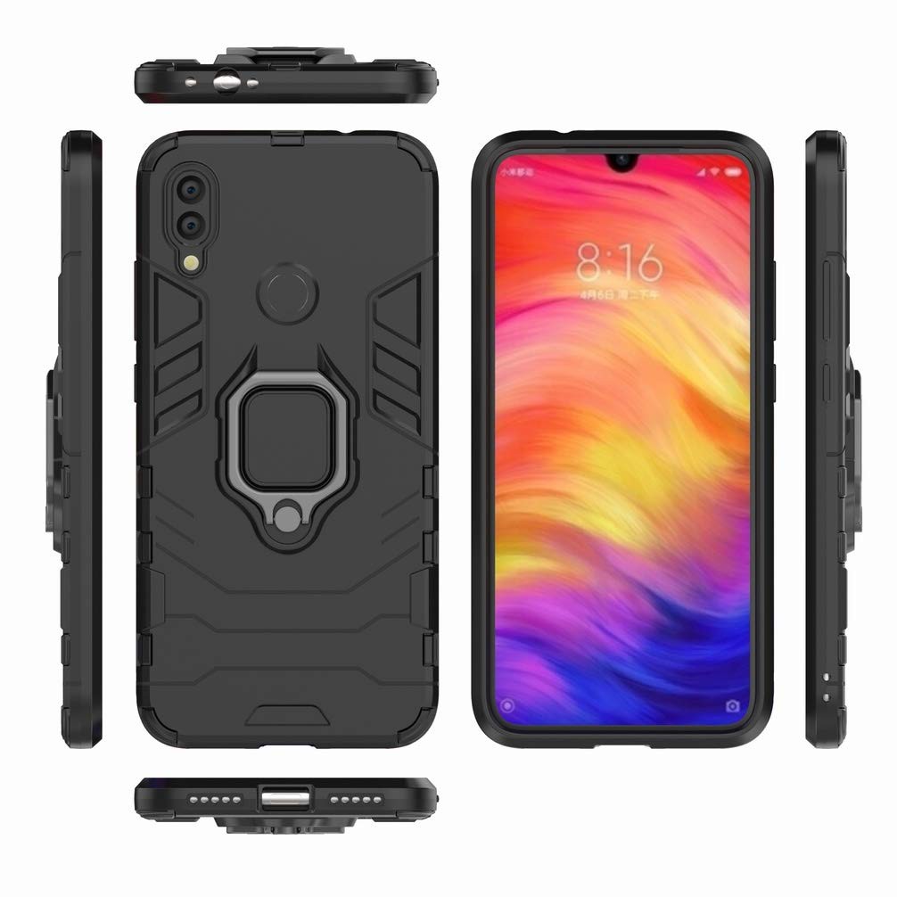 Ốp lưng Xiaomi Redmi Note 7/ Redmi Note 7 Pro iron man chống sốc kèm nhẫn iring chống xem video tiện lợi