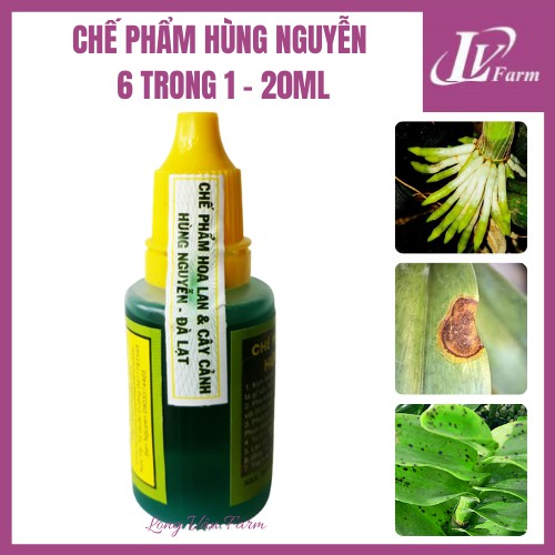 Chế Phẩm HÙNG NGUYỄN 6 IN 1 - Lọ 20ml - Kích Rễ, Kích Keiki, Trị Nấm Bệnh Cho Hoa Lan, Cây Cảnh