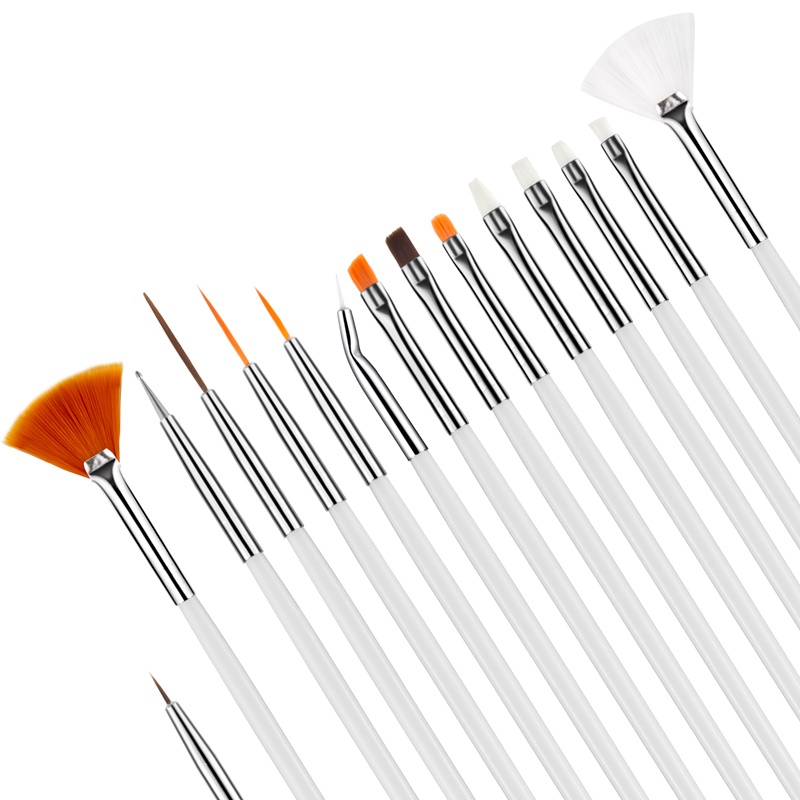 Set 15 / 20 / 23 cọ vẽ móng tay Lusluking chuyên dụng cao cấp