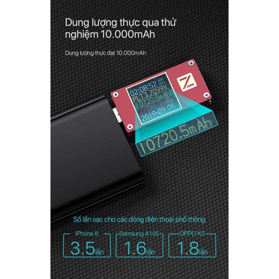 Pin Sạc Dự Phòng 10000mAh - Hàng Chính Hãng