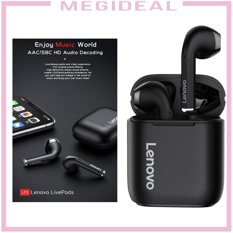 [MEGIDEAL]LP2 Wireless Headphone Noise Reduction Earphones Sport Earbud Earphone