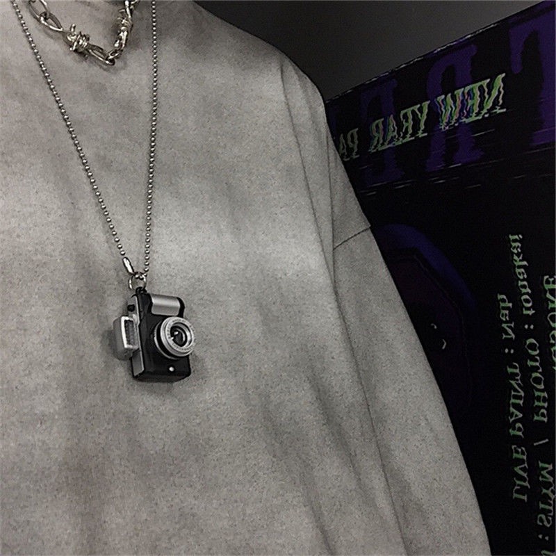 Dây Chuyền Phong Cách Hip-hop Harajuku retro Harajuku Cổ Điển Màu Dạ Quang Phụ Kiện Cho Nam Và Nữ