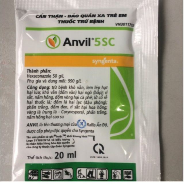 Anvil 5SC 20ml - Thuốc trị nấm, đốm đen, rỉ sắt cây trồng