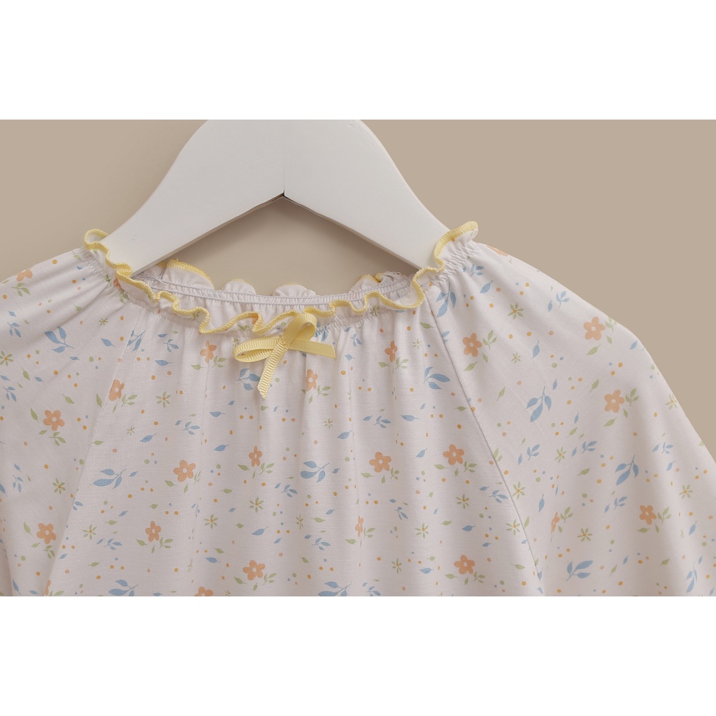 Bộ quần áo cho bé gái pyjama Nous chất liệu Nu Doux mềm nhẹ (Size từ 2 đến 7 tuổi)