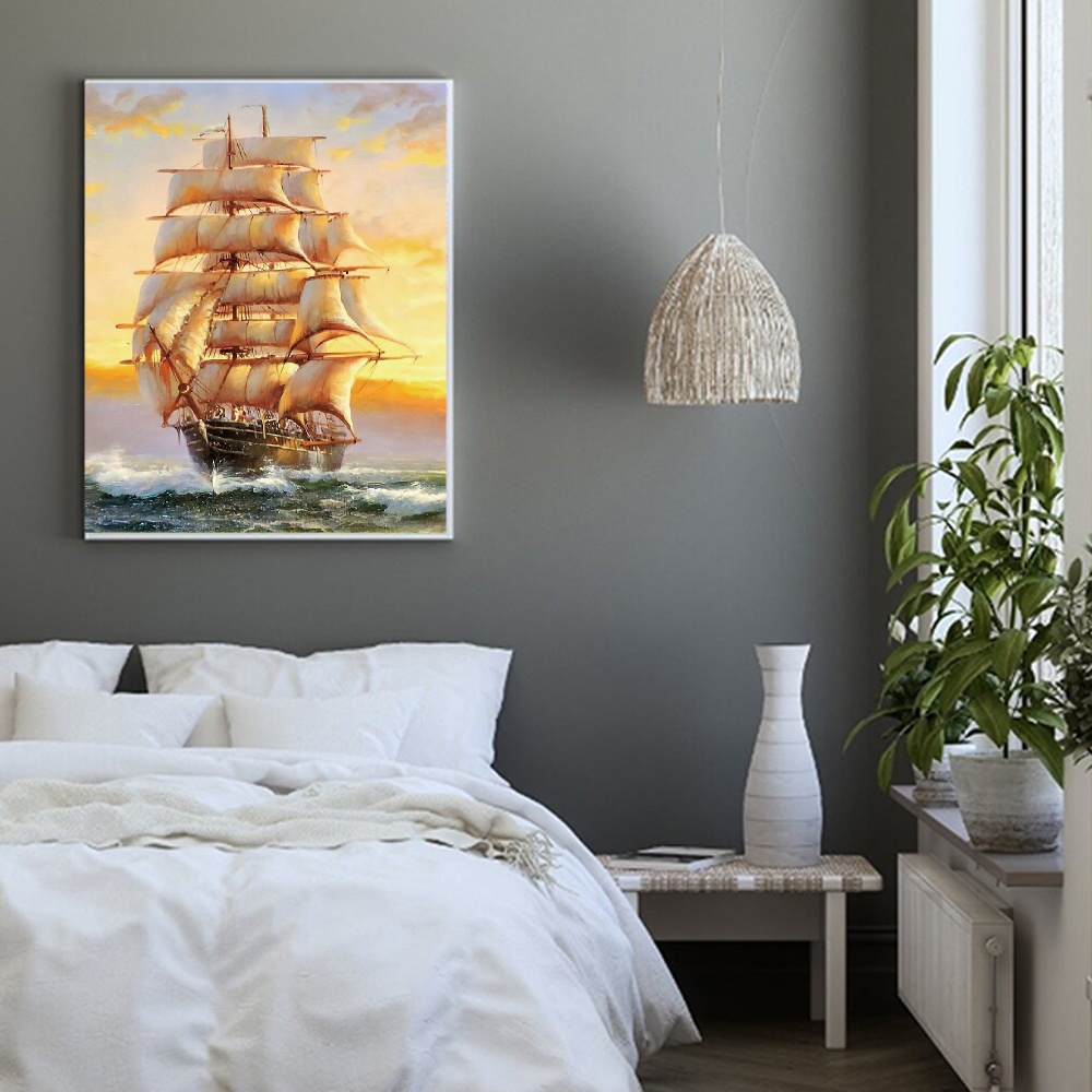 Bộ Tranh Đính Đá 5D Họa Tiết Độc Đáo DIY Dùng Trang Trí Nhà Cửa