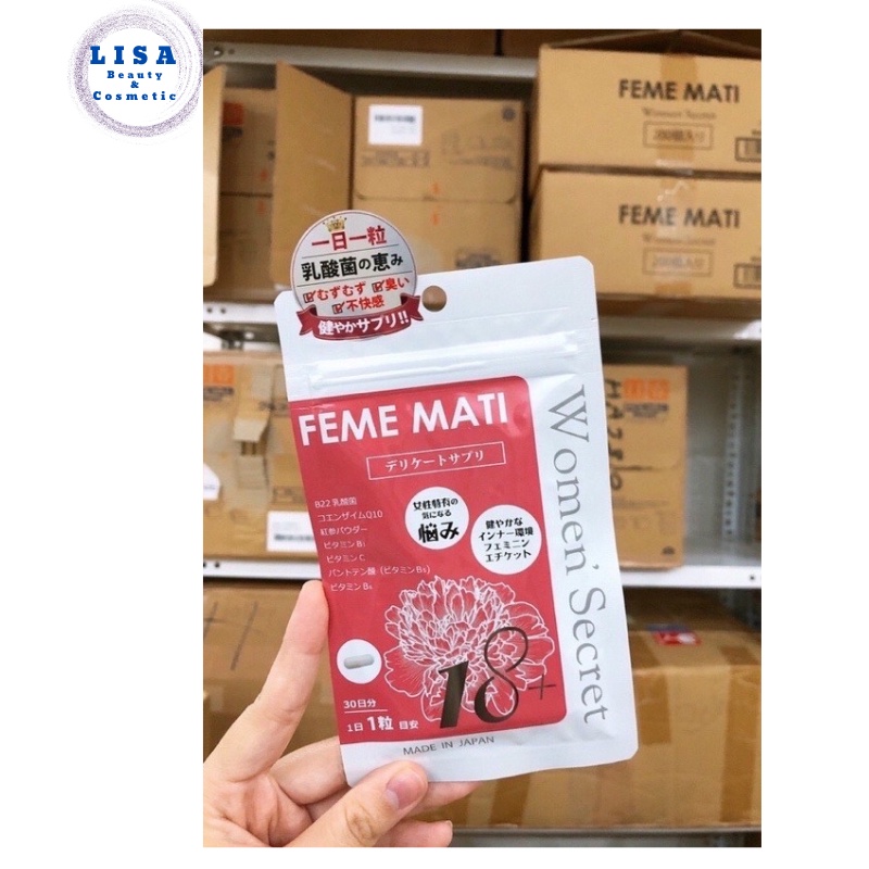 Viên Uống Phụ Khoa Feme Mati Women’ Secret 30 Viên Nhật Bản.