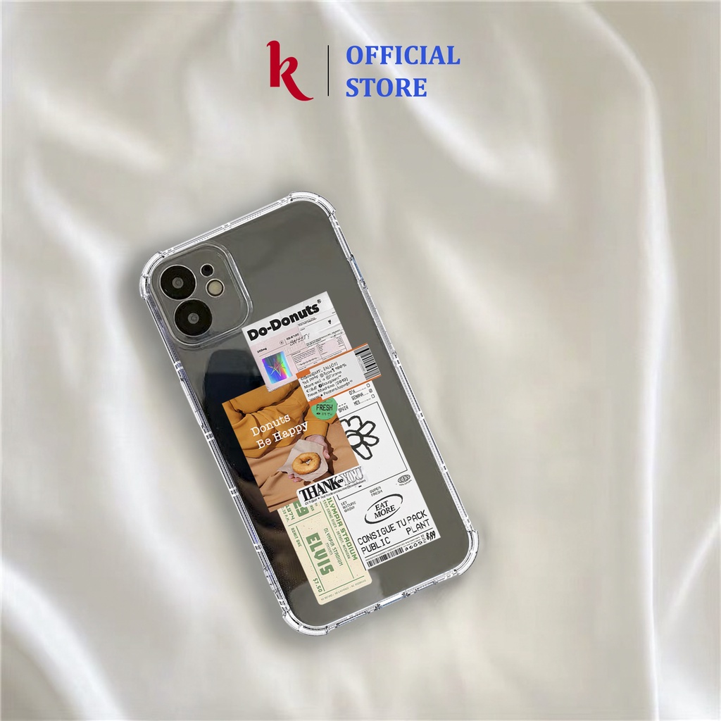 Ốp lưng iphone Donuts thank you chống sốc dẻo trong case 14plus 14 pro max 13 12 promax 11 mini 6 6s 7 8 plus x xr xs Se