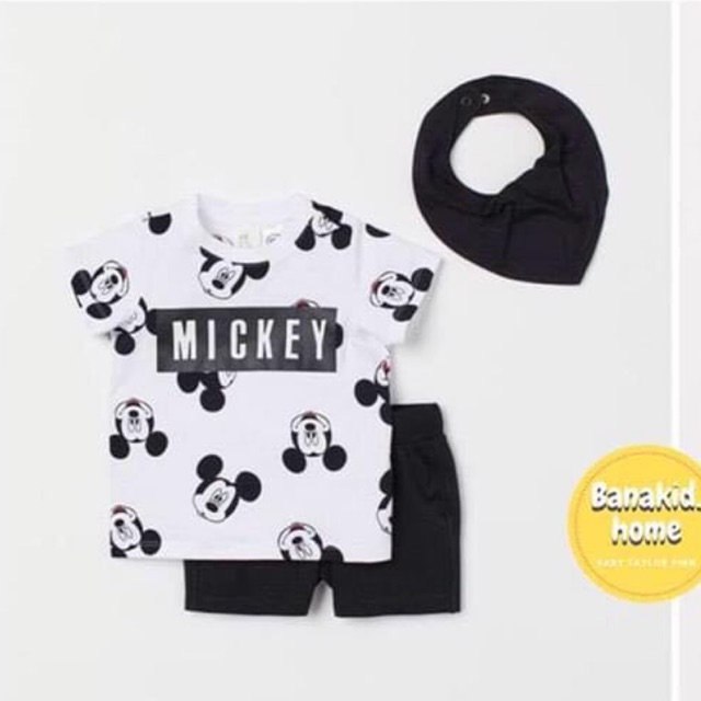 Set mickey kèm yếm hm auth