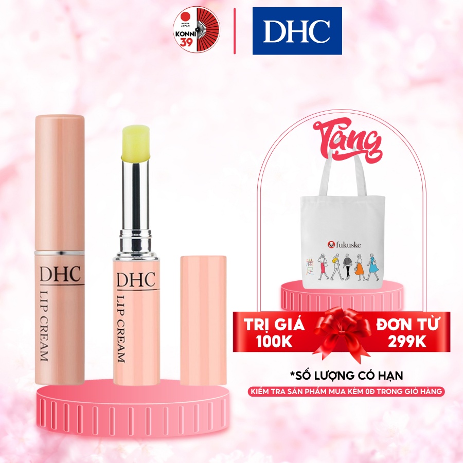 Son dưỡng môi DHC Lip Cream 1,5g không màu làm mềm giảm thâm môi - Konni39