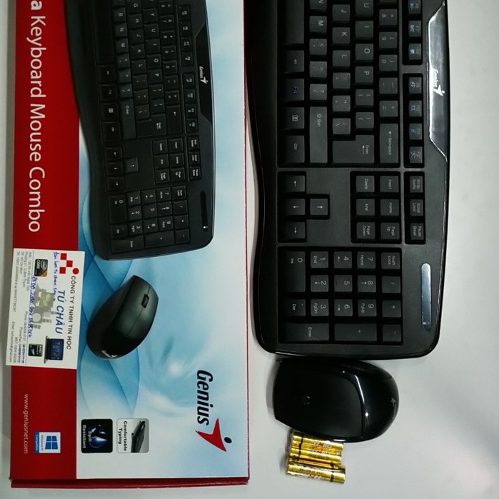 Bộ phím chuột không dây Combo Keyboard - Mouse Genius KB-8000X