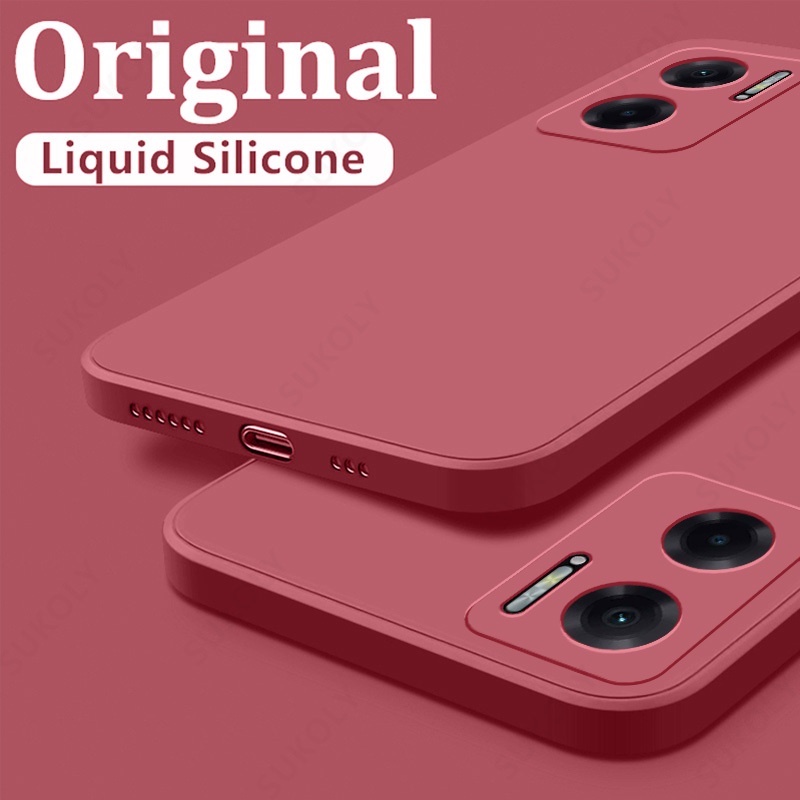 Ốp Điện Thoại Cho Xiaomi Redmi 10 5G 22041219Ốp Điện Thoại TPU Dẻo Siêu Mỏng Hình Vuông Chống Sốc Bảo Vệ Ống Kính Máy Ảnh Cho G
