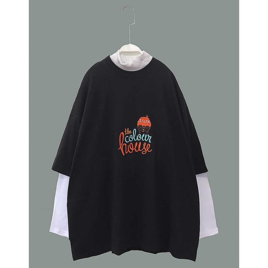 [Hình thật - hàng sẵn] Áo thun cotton oversize (Không gồm áo trong)