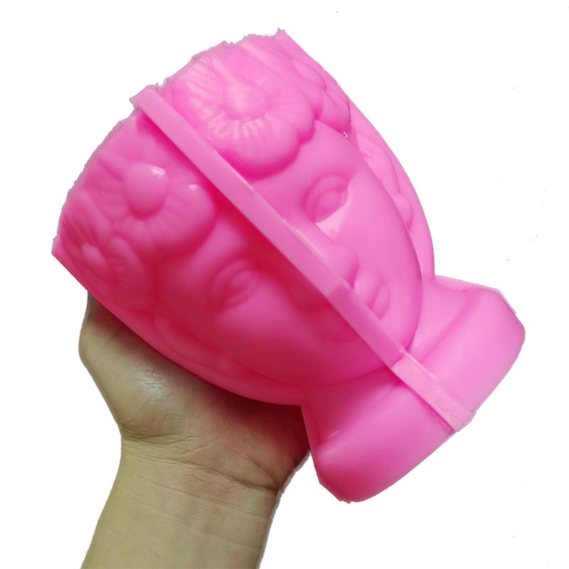 Khuôn Silicon Đổ Xi Măng Lót Chậu Hoa / Chậu Cây Mọng Nước Kiểu Vintage