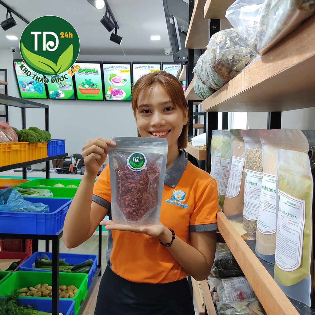[Loại Siêu Đẹp] Hạt kỷ tử đỏ sấy khô, hạt to, đỏ, khô, sạch, dùng pha trà, bổ gan, nhuận phế, tăng cường thị lực [500 g]