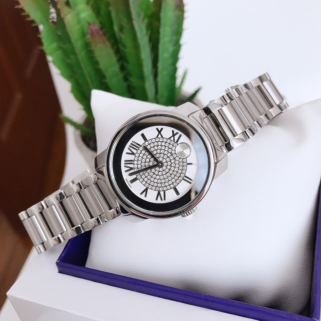 Đồng hồ nữ Movado Bold silver Model 3600254 - Máy Quartz Pin Thụy Sĩ - Kính Sapphire