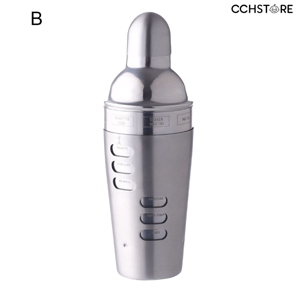 🅒🅒 700ml Cocktail Shaker Eco-friendly Stainless Steel Wall Cocktail for Bar
