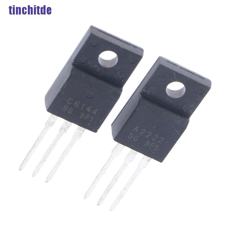 Set 10 linh kiện điện tử 2Sa22 2Sc6144 To-220F 5 cặp A2222 + 5 C6144 To-220