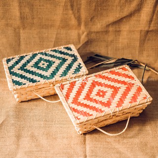 Giỏ đựng quà tre đan thủ công - Phong cách vintage