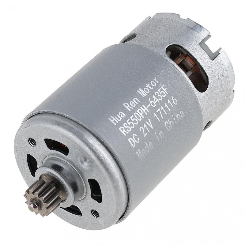 Motor 550 thay thế cho máy khoan pin , moto máy cưa xích, kèm sẵn bánh răng