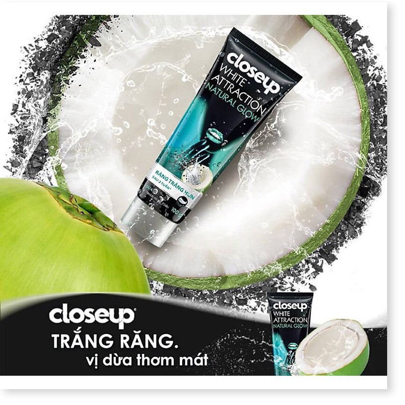 [Mã chiết khấu giảm giá sỉ mỹ phẩm chính hãng] Kem Đánh Răng Closeup Làm Sáng Răng Vị Dừa & Than Hoạt Tính Toothpaste 18